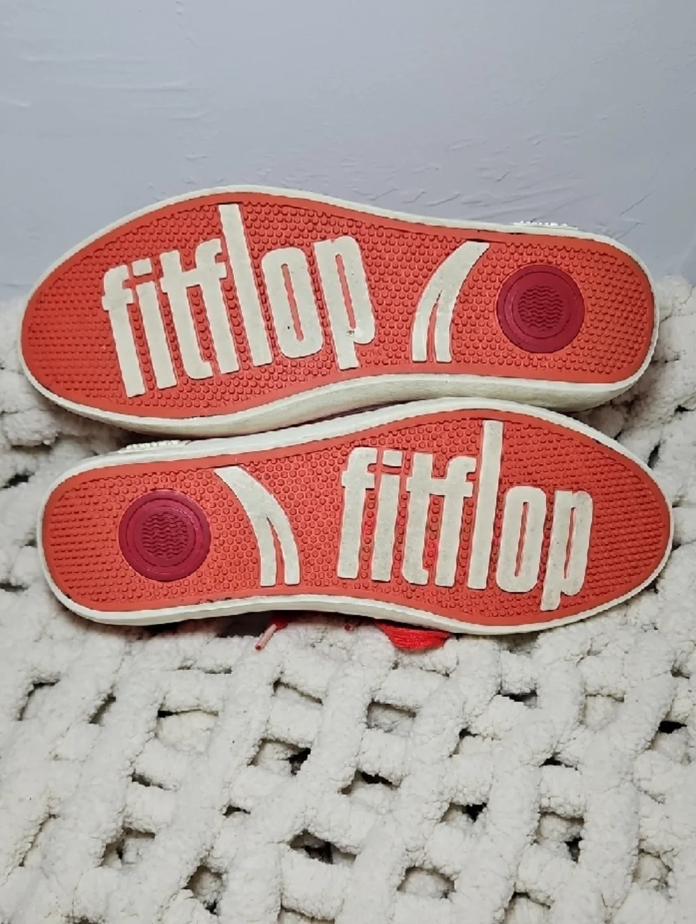 Fitflop Super T Flame Red Canvas Casual Sneaker